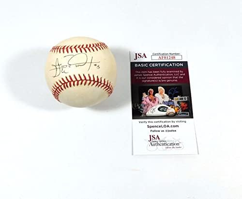 Carl Everett assinou o OAL Baseball JSA Auto DA054880 - Bolalls autografados
