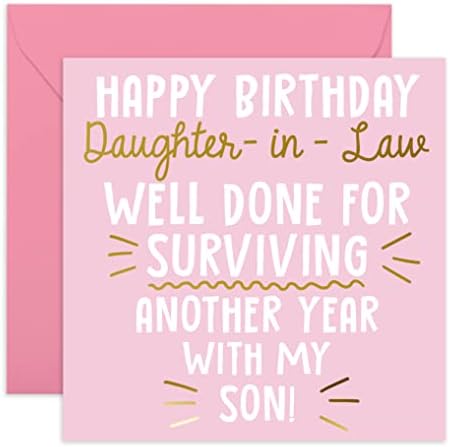 Central 23 - Cartão de aniversário engraçado para ela - 'Feliz aniversário nora' - cartão de feliz aniversário - Cartão