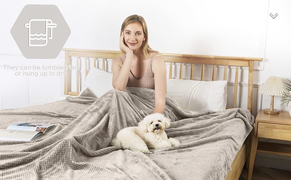 Gagahao Fleece Throw Planta, cobertor difuso para sofá sofá macio macio aconchegante, cobertores grossos e de cama para sofá