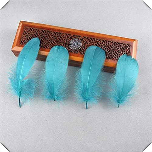 Zamihalaa 20/100pcs penas de penas brancas de ganso fofo plumas diy penas para jóias que fabricam hat decoração de artesanato de casamento