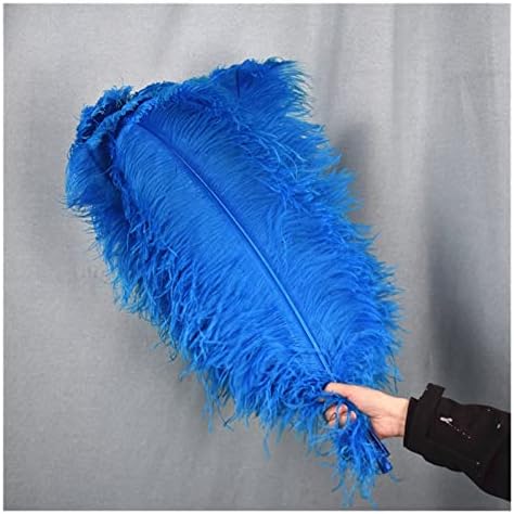 Feather de avestruz azul de qianho Lake, 15-70cm/6-28 polegadas Praça Pluma para decoração de mesa, vastas festas de casamento Centerpieces Decoração caseira