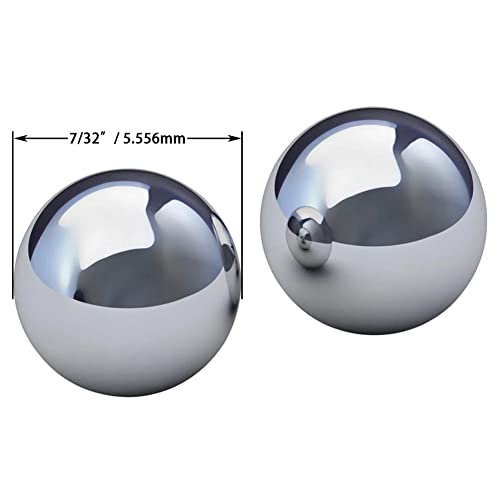 Harissess 200pcs 7/32 polegadas 304 rolamentos de esferas de aço inoxidável, 5.556mm G100 LOT MINI BALLS DE RECISÃO BERARINGS