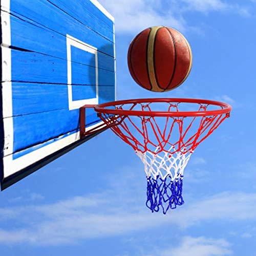 GOPLUS 18 polegadas Basquete de substituição aro, rede de basquete portátil, gol de basquete pendurado ao ar livre com