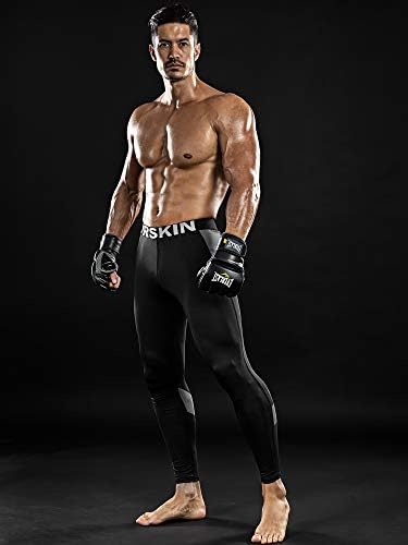 Calça de compressão de drskin masculina Tights Leggings Sports Baselayer Executando o treino ativo ginásio yoga Cool seco