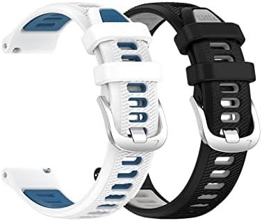 Waekethy Band for Garmin Forerunner 255/265, 22mm Watch Band Soft Silicone Wrist Substitui