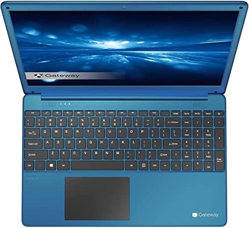 Gateway 15.6 Ultra Slim Notebook, FHD, Intel Core i3-1115G4, núcleo duplo, memória de 8 GB, SSD de 256 GB, sintonizada por THX, webcam de 1,0MP, HDMI, scanner de impressão digital, cortana, Windows 10 Home, azul…