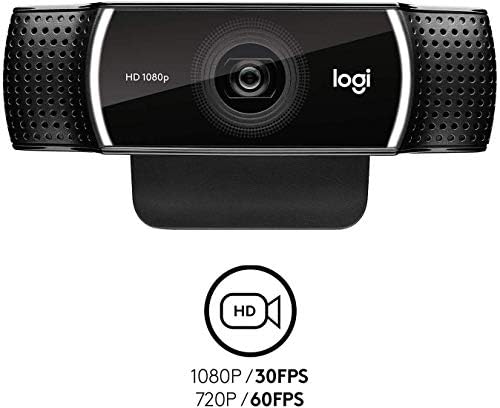 Logitech C922X Pro Stream Webcam 1080p HD Câmera para streaming e gravação em tecnologia de substituição de fundo de