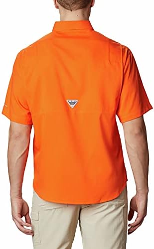 Columbia NCAA Clemson Tigers Men's Tamiami Short Manga Shirt, xx -large, cle - Spark Orange
