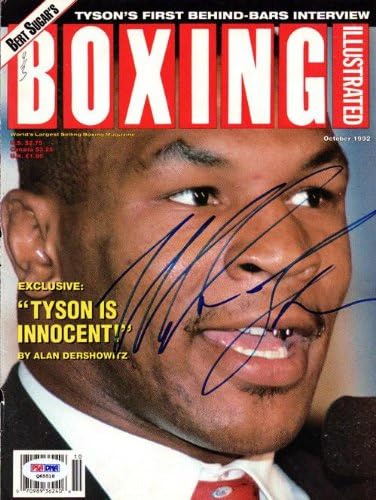 Mike Tyson boxe autografado capa de revista ilustrada vintage PSA/DNA Q65518 - Revistas de boxe autografadas