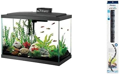 Kit inicial de tanque de peixe aquário aqueon com iluminação LED 20 galões de peixe alto com aqueon bolha flexível bolha bolha