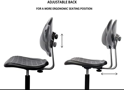 Presidente Mestre - ESD Anti estático ergonômico poliuretano Cadeira de altura ajustável Fácil de limpar para pesquisa,