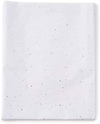 Papel Bonbon White Sparkle Papel | 36 folhas de papel de seda premium para embalagem de presentes e sacos de presentes