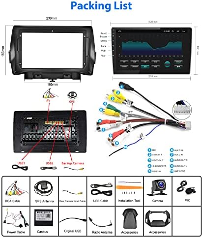 2G 32G Android Car Séreo para Ford Kuga Escape 2013-2019 Com Apple Wireless Apple CarPlay, Rimoody Radio de carro de tela