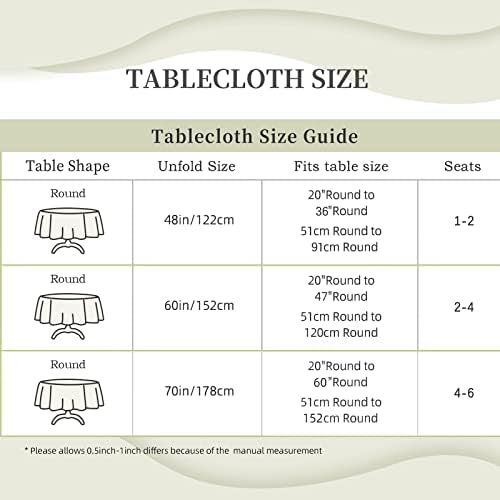 Toalhas de mesa redondas de dinossauros, tecido impermeável, roupas de mesa reutilizáveis ​​duráveis, resistência à comprovante