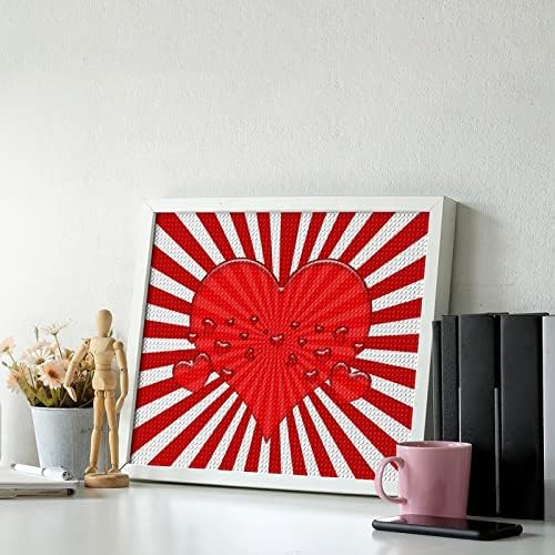 Kits de pintura de diamante da bandeira do coração japonês 5D DIY FLILHO FULHO FILIZAÇÃO DE RETRAS DE ARTES DE WALL Decor para