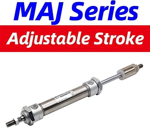 M a j cilindro pneumático de ar ajustável Ajuste duplo haste de single maj16x50-25 maj20x75-50s maj25x100-50s maj32x150-50-s 1pcs