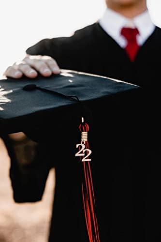 Herrenbek Graduation Single Color ou Double Color Honor Tassel com 2023 Charme de Ano Gold para Graduação Acessórios para Hat de Graduação para Adultos