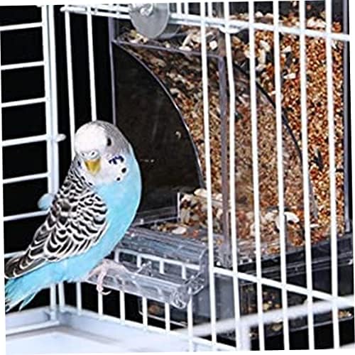Alimentador de pássaros automático, derramamento e alimentador automático de pássaros à prova de respingos, acessórios