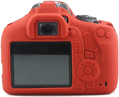 Capa de câmera de silicone Ceari Casca de proteção de corpo inteiro Casca de pele para Canon EOS 1300D 1500D Rebel T6 T7 Câmeras digitais - Black