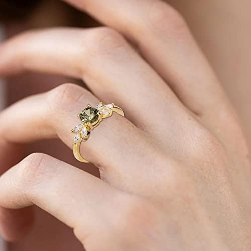 2023 Novas mulheres Emeralds Diamond Ring Fashion Zircon Ring Ring Ring