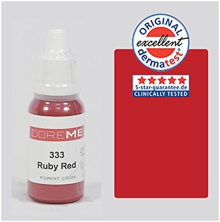DOREME RUBY RED RED PROFISSIONAL DE MAGURA PIGMÃO PIGMULAÇÃO CONJUNTO DE TATMELA MICROBLADING MICROPigmentation Lips