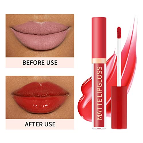 INODOZ 2,5ml High Shine Lip Gloss Finish Lipstick com hidratação duradoura e sem maquiagem fofa de manchas ou rachaduras