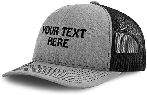 Richardson Mesh Trucker Hat Hat personalizado Texto de beisebol de poliéster de poliéster