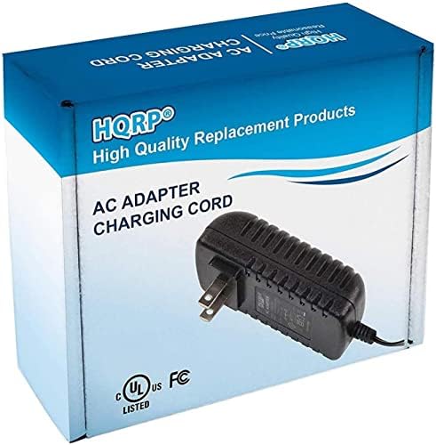 Adaptador CA de 12V HQRP Compatível com Crosley Radio CR49 CR49-BT CR49-TA CR249 CR249-TA CR6233A CR6233A-RE