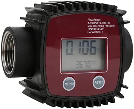 Sensor de fluxo líquido de água de 10-100L/min, K25 1 polegada Frea interna Display DisplayMeter Flowmeter, fluxo de