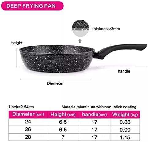 Wionc Black Coating Aluminium Fry Pan Induct