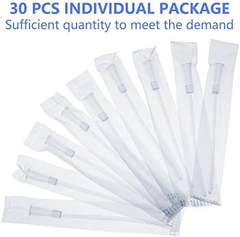 Nuanchu White PVC Substituição Tubo suprimentos Kit de tubos de cólon Mangues de substituição clara com extremidade arredondada flexível para cateteres de inserção suave para homens homens FR12