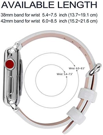 Compatível com as séries de relógios Apple 5, 4 3, 2, 1 // pulseira de pulseira de substituição de couro pulseira