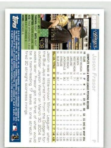 Jason Frasor Card 2005 Topps Black 598 - Cartões de beisebol com lajes