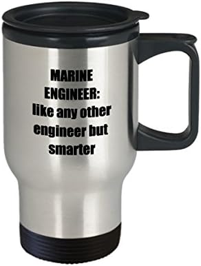 Engenheiro de Marinha Caneca de viagem - Presente de caneca de café com engenharia engraçada sarcástica