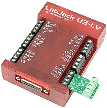 Dispositivo DAQ USB U3-LV com 16 E/S flexível para sinais analógicos 0-2.4Volts e aquisição de dados digitais de sensores, controle de relé, automação e temporizadores