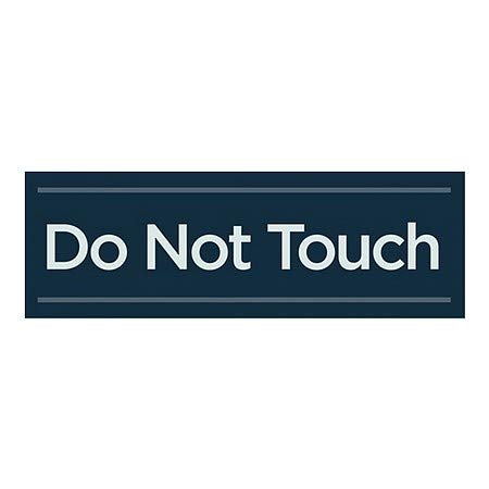 CGSignLab | Janela Não toque -touch -Basic Navy se apega | 36 x12