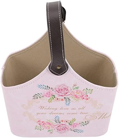 Bolsa de doces de bolsas de presente de zerodeko bolsas de doce cesta de cesto de cesta de casamentos de couro com alça