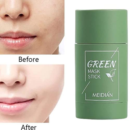 Máscara de chá verde Beck para o rosto, removedor de cravo com extrato de chá verde, limpeza de poros profundos, máscara de chá verde