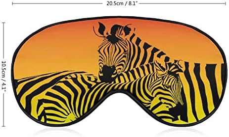 Resumo Zebra Animal Pattern Blindfold Mask Sleeping Night Shade Tampa de olho Ajusta ajustável com gráfico engraçado para homens homens Um tamanho