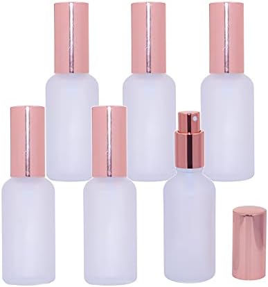 6 pacotes de garrafas de spray de vidro fosco garrafas de pulverização de perfume Atomizador de névoa fina garrafas de spray