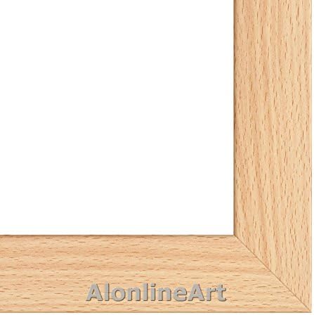 ALONLINE ART - HOMEM NUDE PELAÇÃO DA WINDON BY BANKSY | Imagem emoldurada de faia impressa em tela algodão,