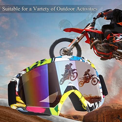 Óculos de moto óculos de óculos de óculos de óculos de motocross Óculos de bicicleta suja Óculos de moto ao ar livre Os óculos de