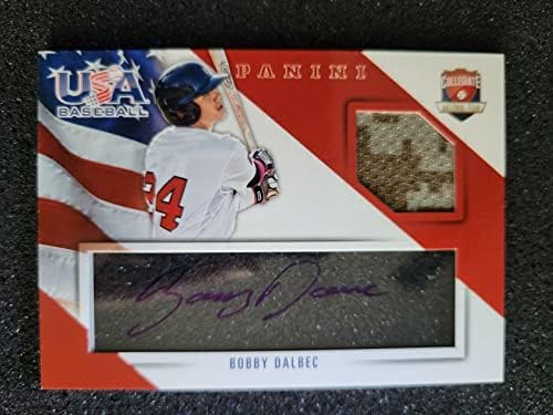 Bobby Dalbec 2015 Panini USA Baseball Jersey Auto #D 37/99 Boston Red Sox! - camisas MLB autografadas