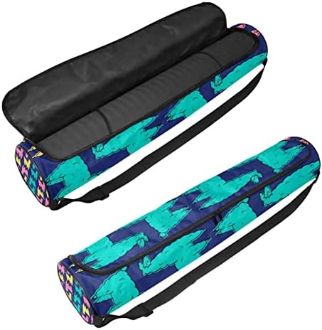 Bolsa de transportadora de tapete de ioga de alpaca colorida com alça de ombro Bolsa de ginástica de saco de ginástica