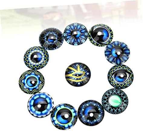 Sewacc 20pcs cabochons para jóias que fabricam dragão capa de olho Cabochons Tiles Gemas de joias vintage jóias redondas jóias de vidro patches de jóias diy materia