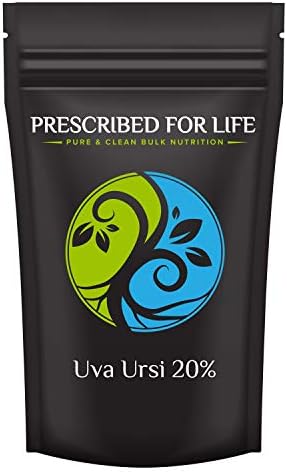 Prescrito para a vida uva ursi - 20% de arbutina - extrato de folha natural em pó, 25 kg