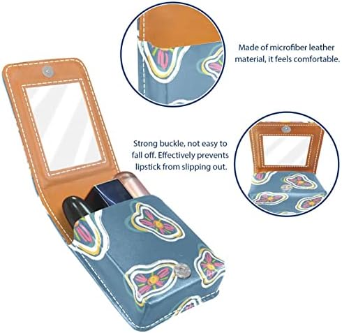 Caixa de batom de Oryuekan, bolsa de maquiagem portátil fofa bolsa cosmética, organizador de maquiagem do suporte do