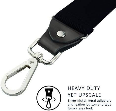 Vauhse Suspenders for Men, suspensórios ajustáveis ​​com tiras elásticas de construção Y-back de serviço pesado para o trabalho
