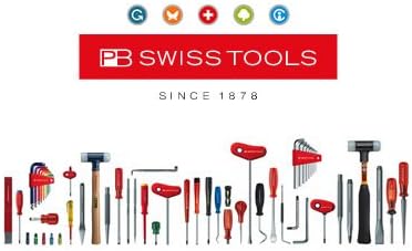 PB Swiss Tools 1/4 PrecisionBit for Power Tools com nanocoating para parafusos Pozidriv-slot, do tipo longo, tamanho 1