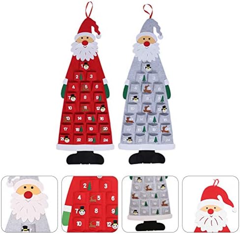 Aboofan 1 Conjunto 2pcs 2021 FELTA Árvore de Natal Pingententes Supplies de decoração de Natal